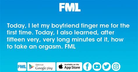 my boyfriend fingered me